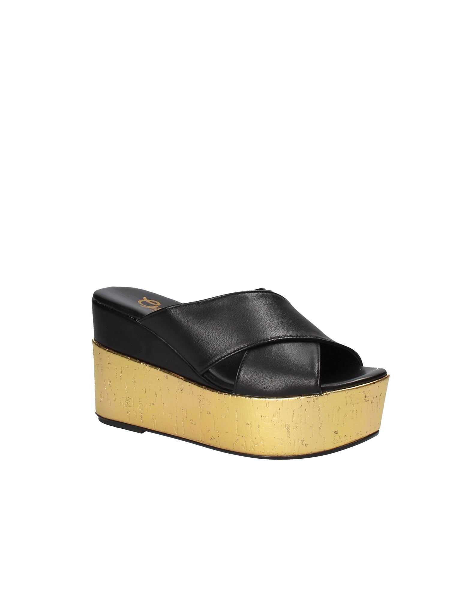 Sandali zeppa Nero Grace Shoes
