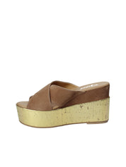Sandali zeppa Marrone Grace Shoes
