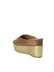 Sandali zeppa Marrone Grace Shoes