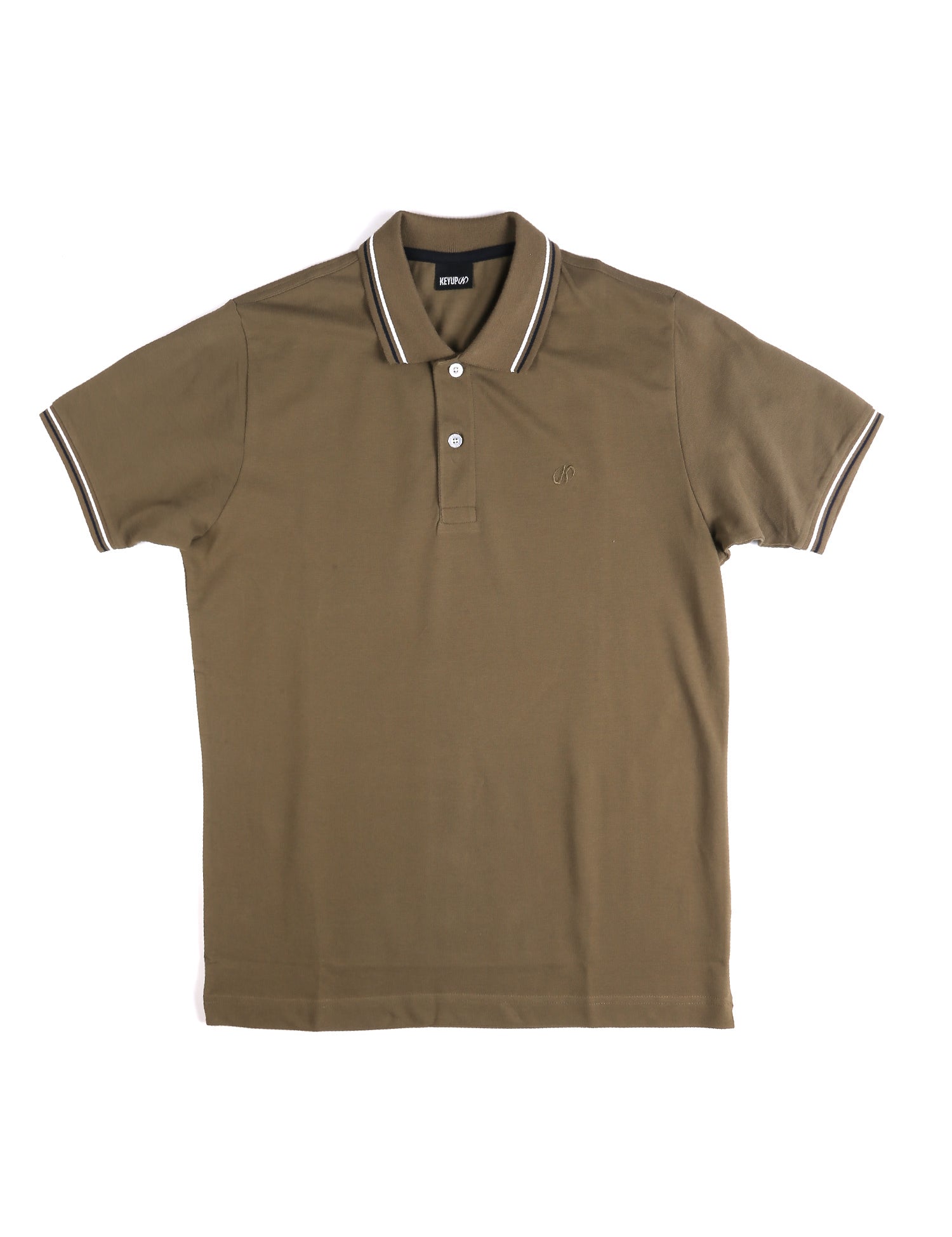 Polo Verde Bianco Key Up