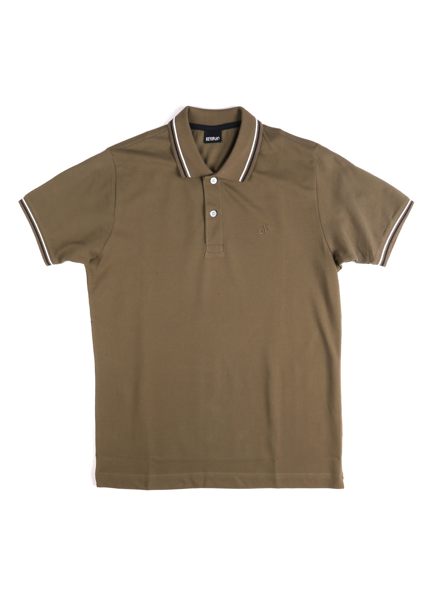 Polo Verde Bianco Key Up