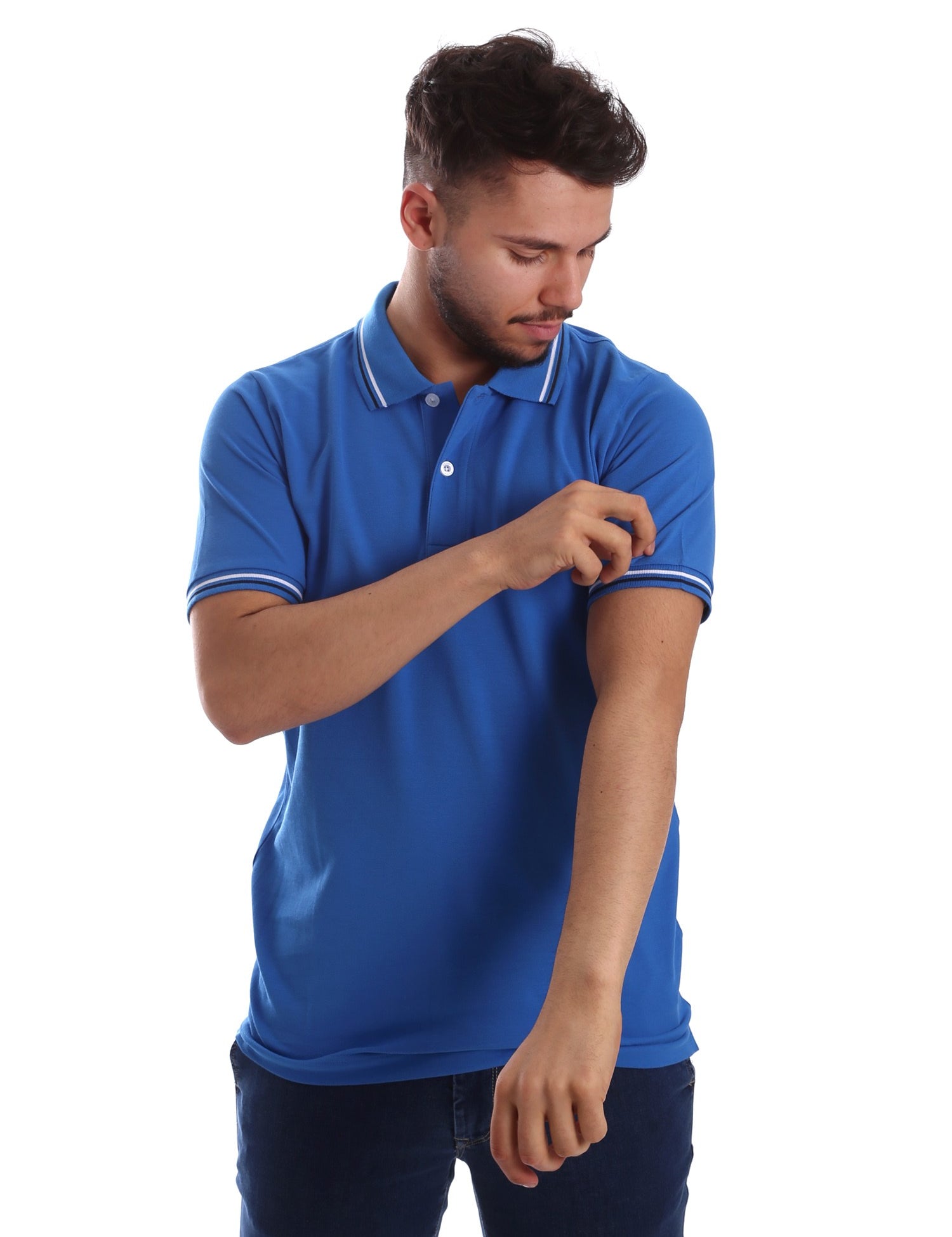 Polo Blu Chiaro Key Up