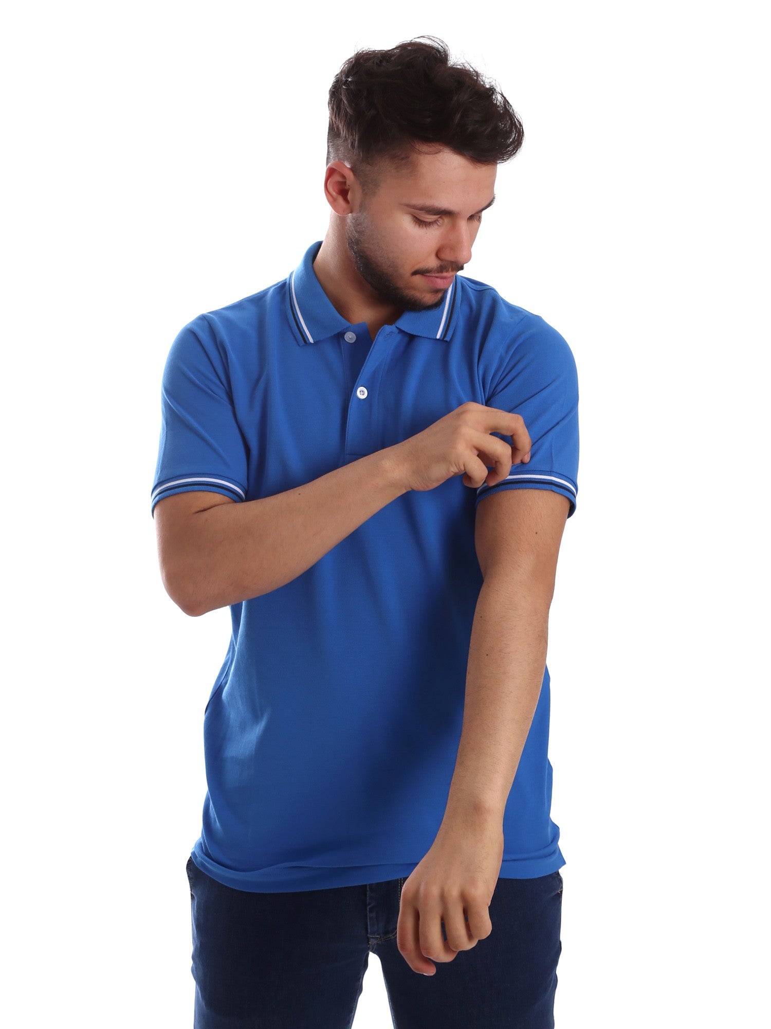 Polo Blu Chiaro Key Up