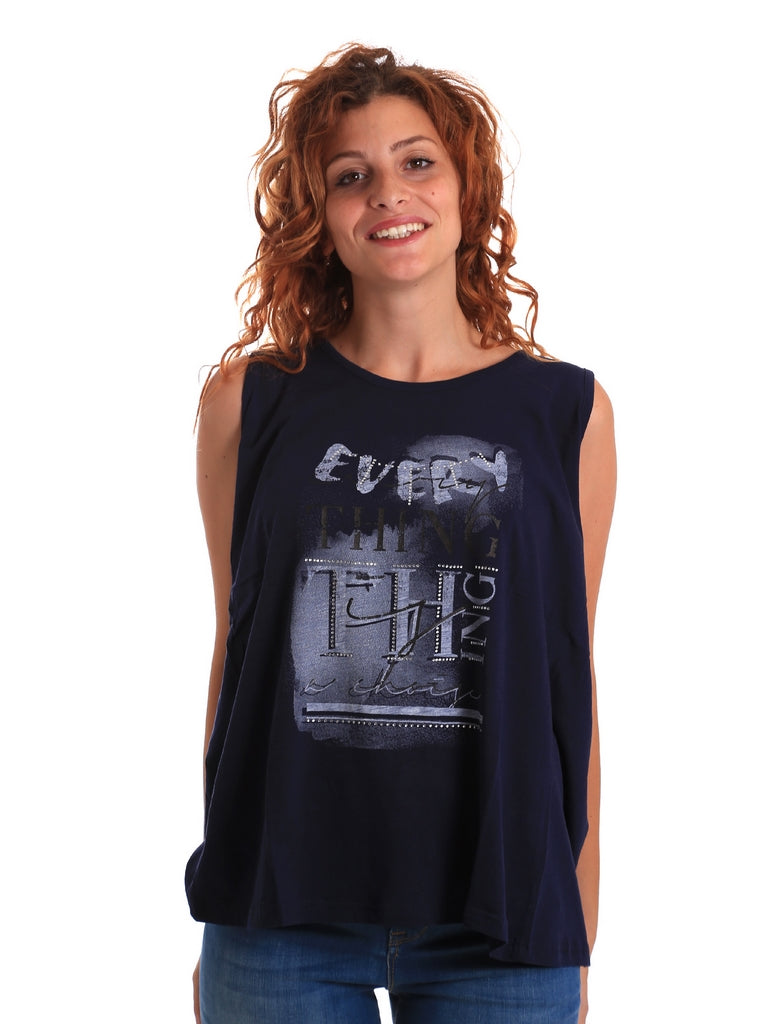 Canotte Blu Scuro Key Up