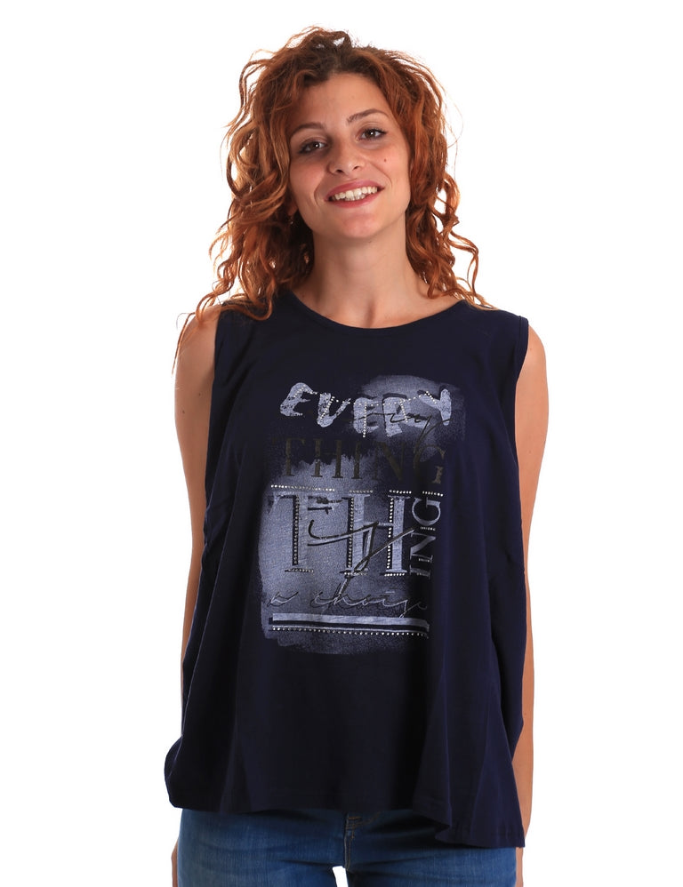 Canotte Blu Scuro Key Up