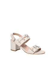 Sandali tacco Beige Mally