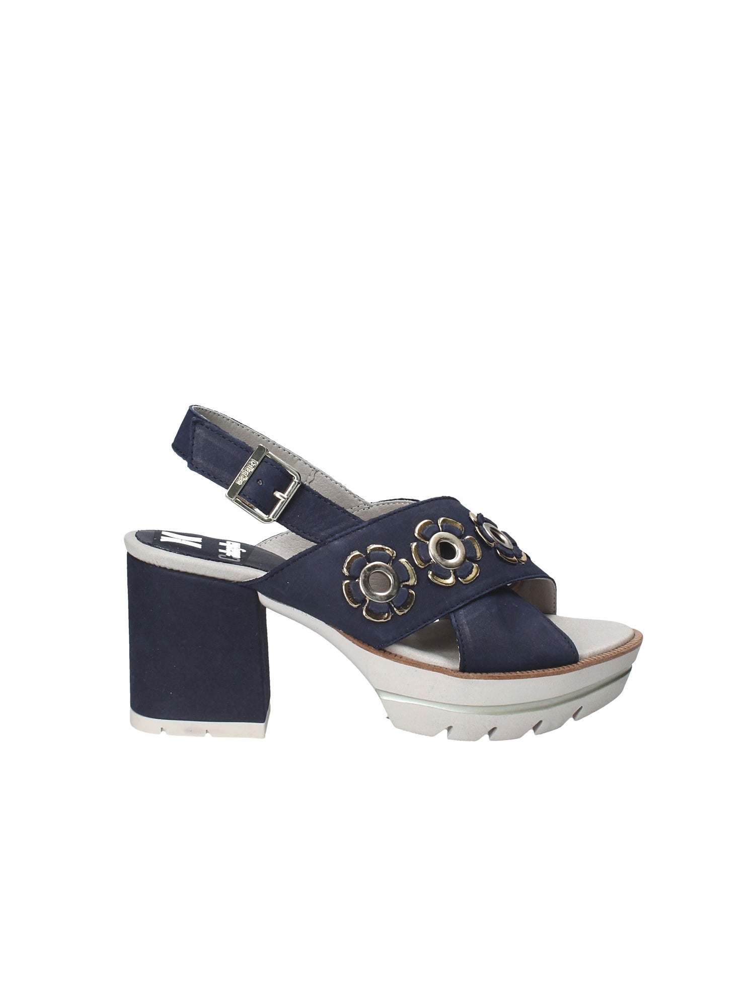 Sandali tacco Blu Callaghan