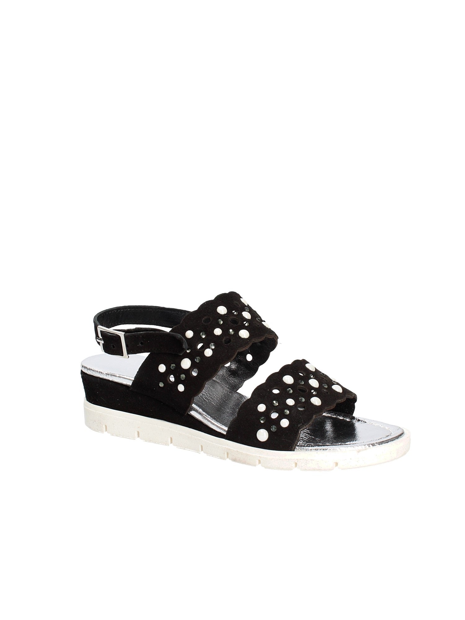 Sandali zeppa Nero Keys