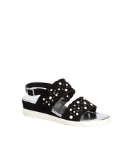 Sandali zeppa Nero Keys