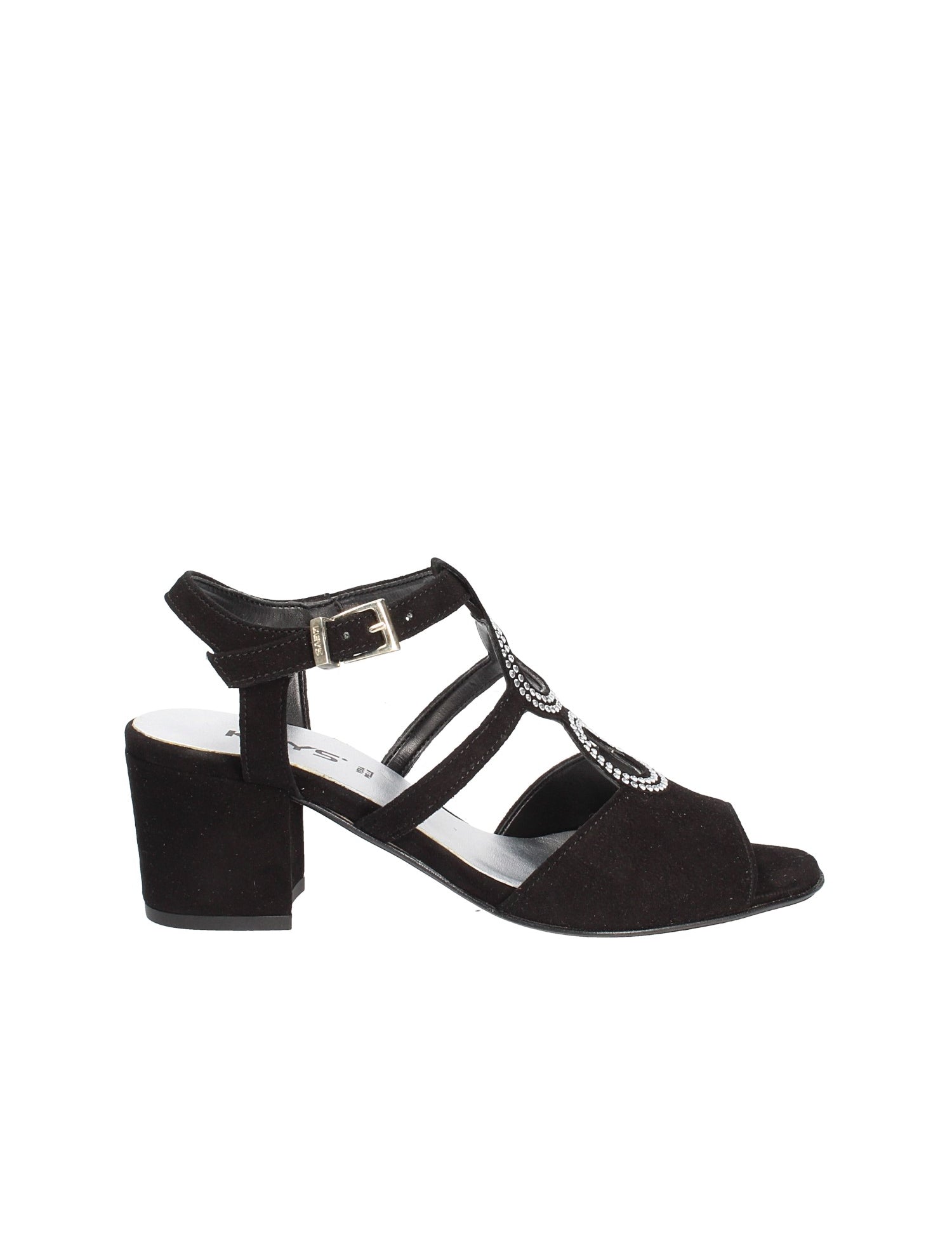 Sandali tacco Nero Keys
