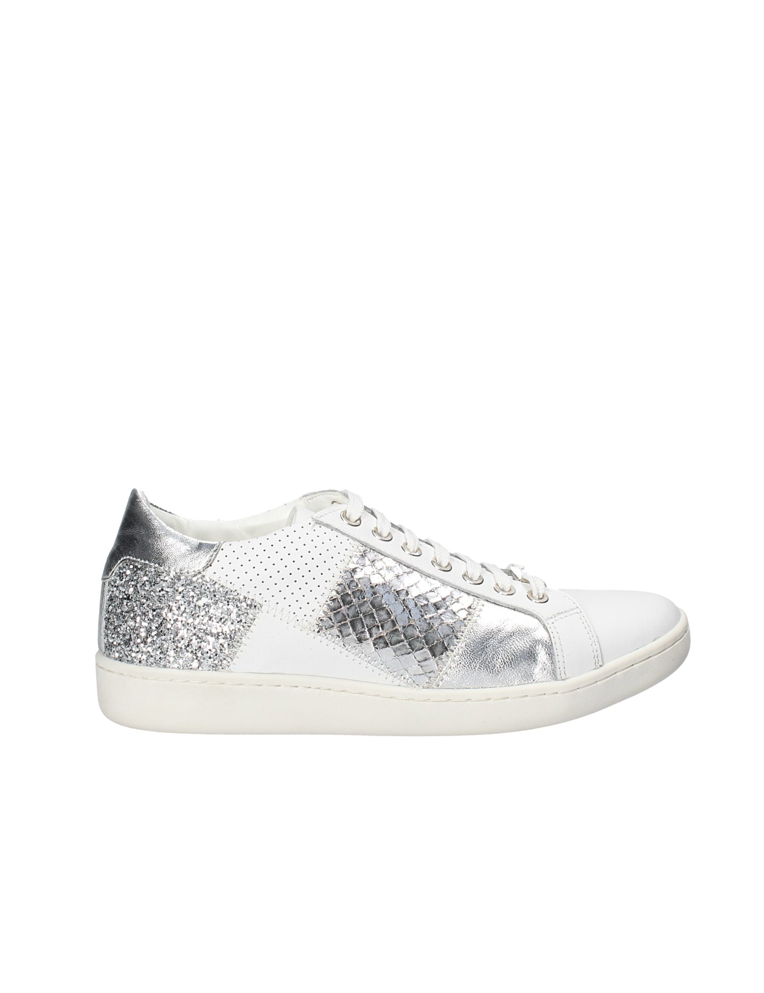 Sneakers Bianco Argento Keys
