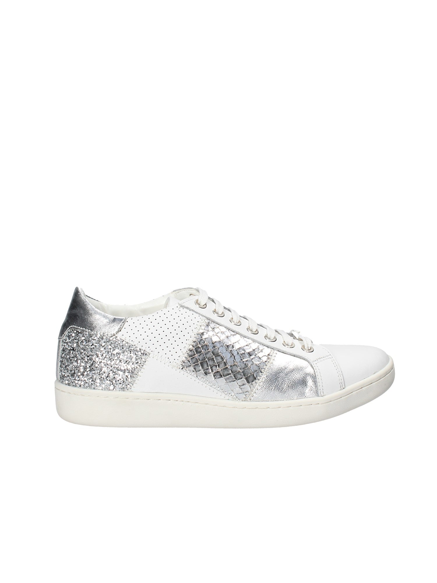 Sneakers Bianco Argento Keys