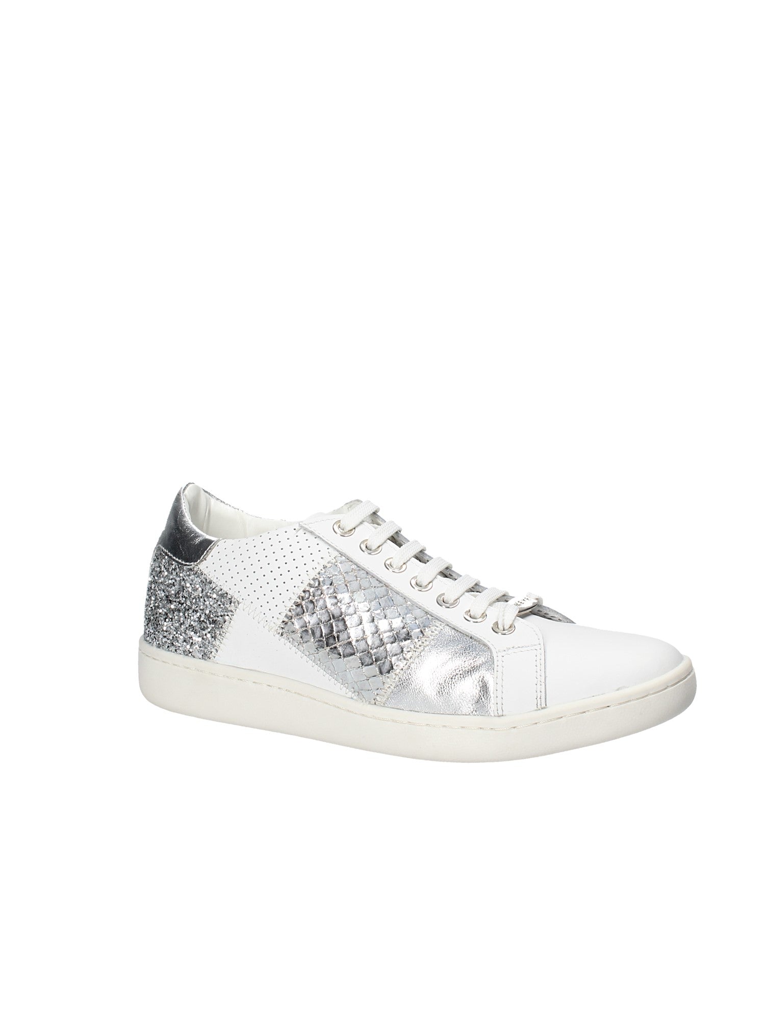Sneakers Bianco Argento Keys