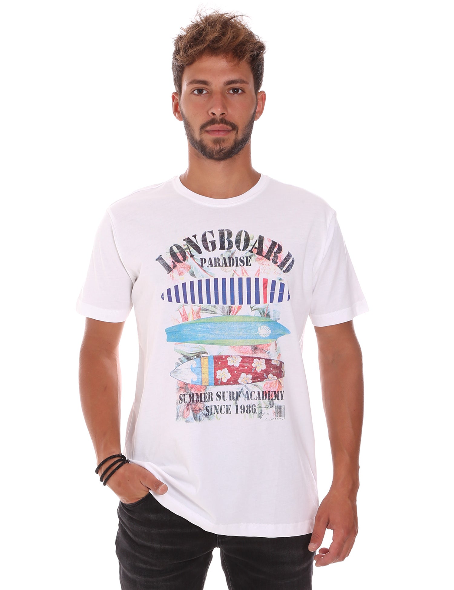T-shirt Bianco Key Up