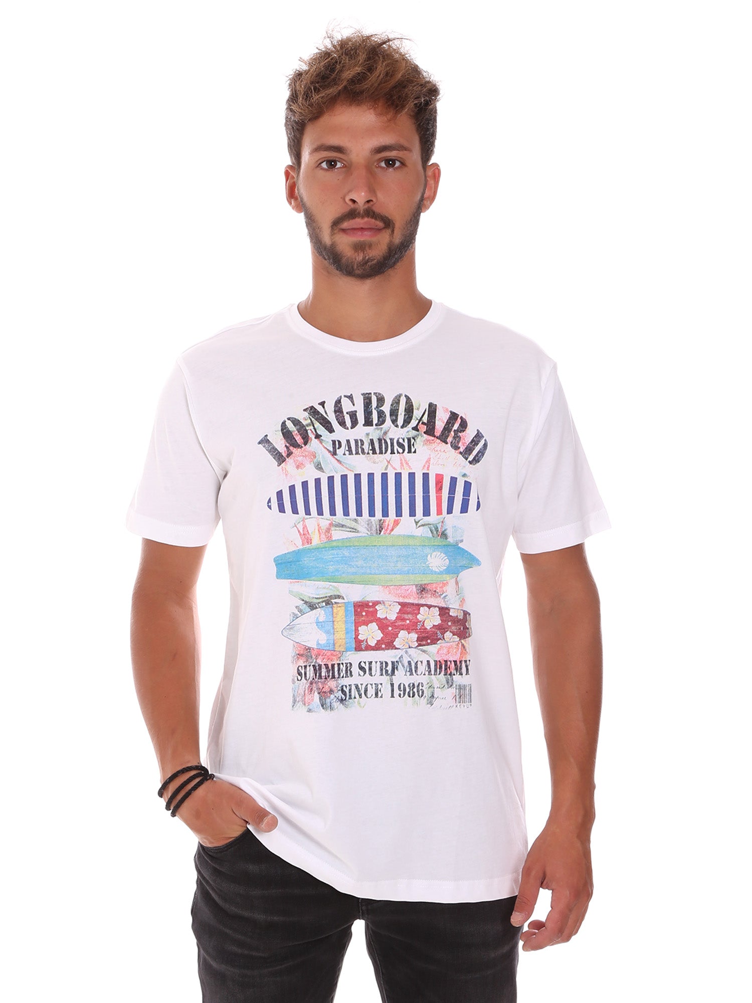 T-shirt Bianco Key Up