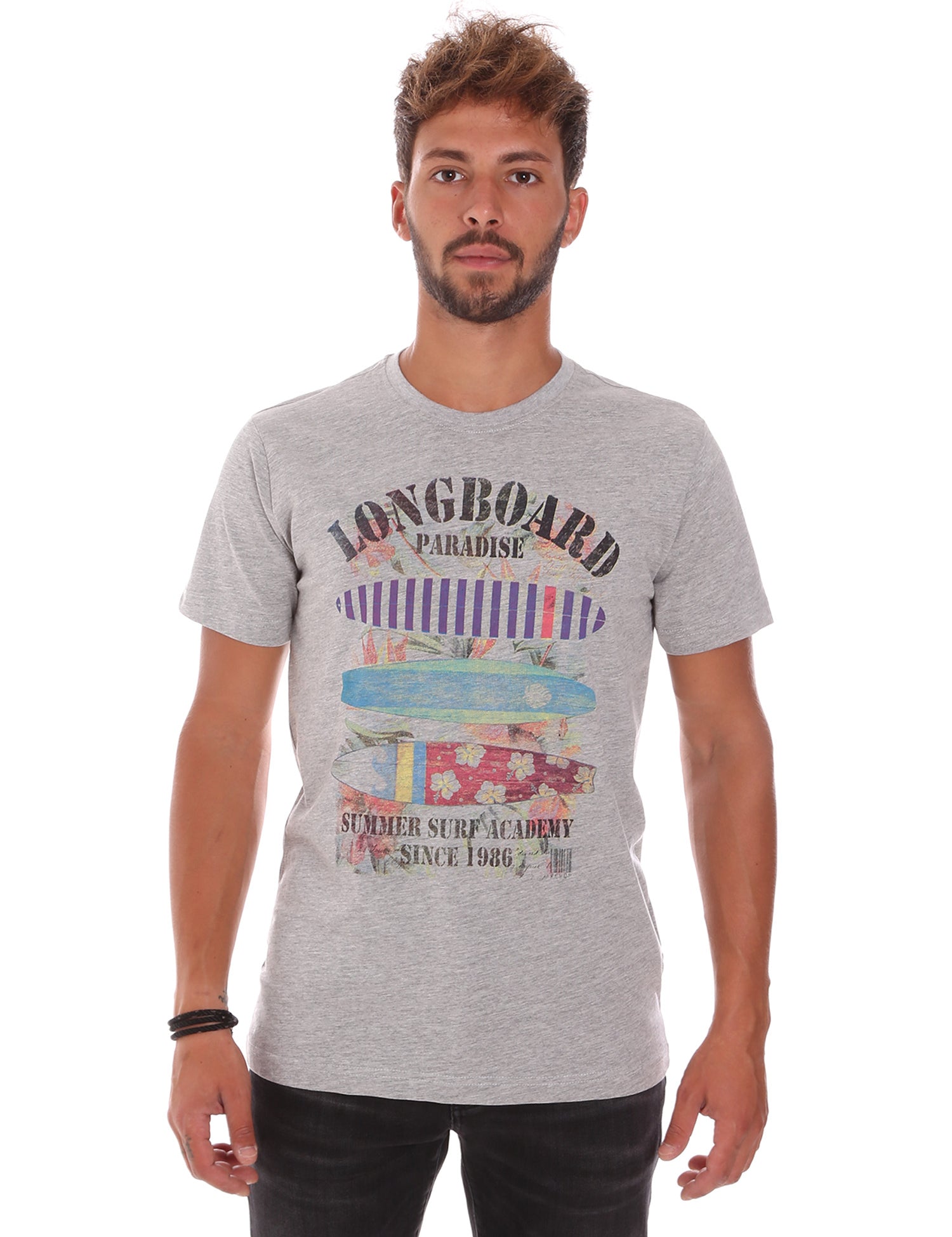 T-shirt Grigio Key Up