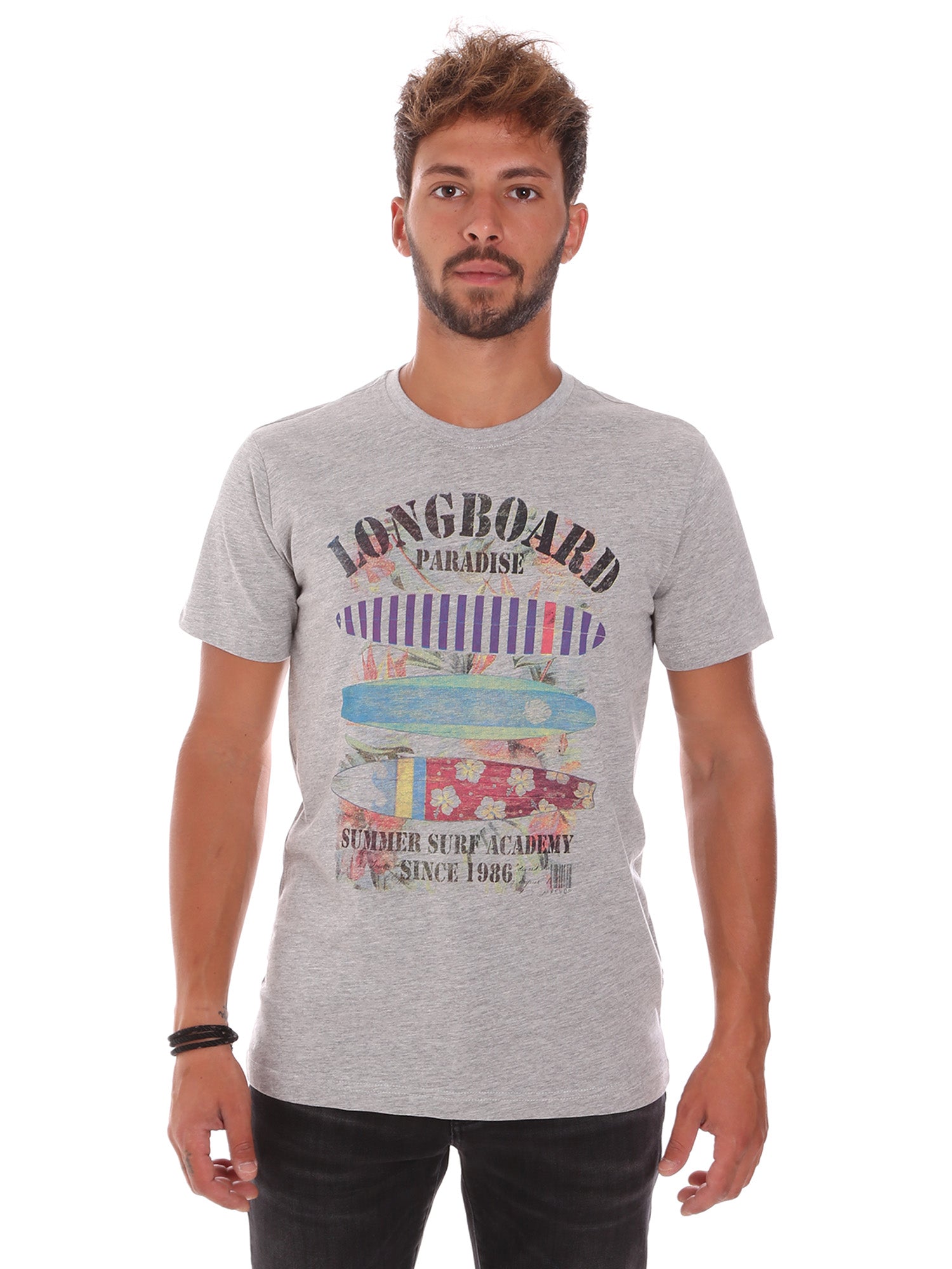 T-shirt Grigio Key Up