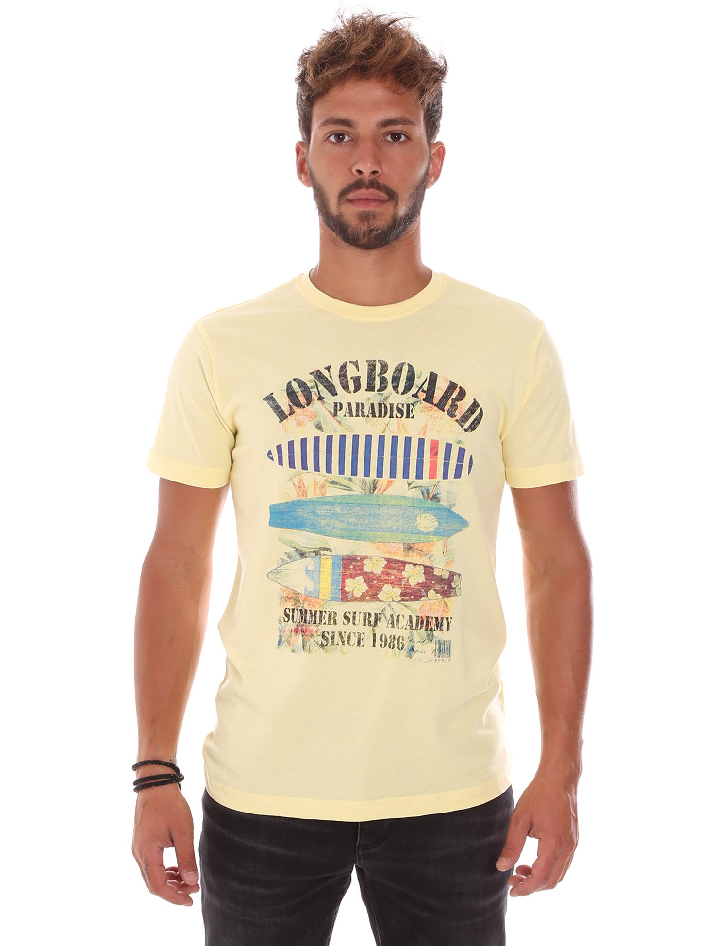 T-shirt Giallo Key Up