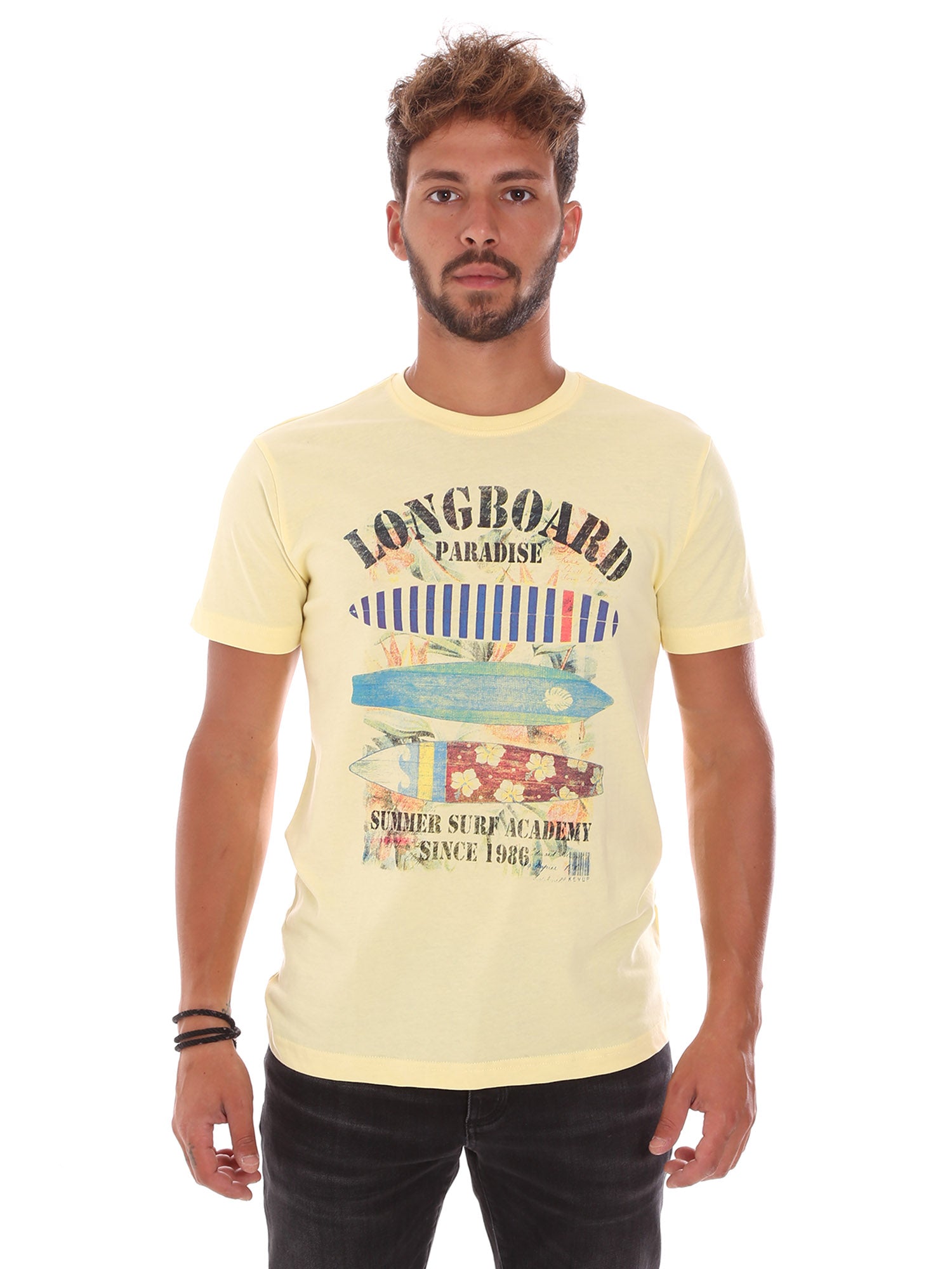 T-shirt Giallo Key Up