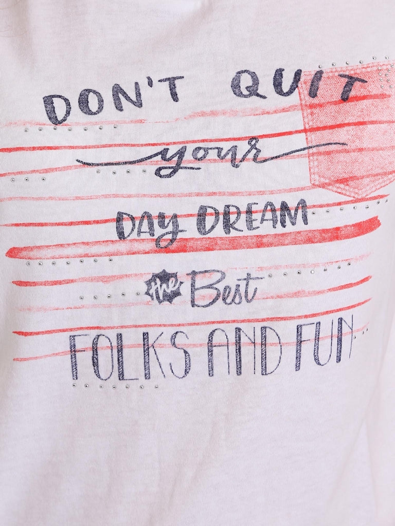 T-shirt Bianco Key Up