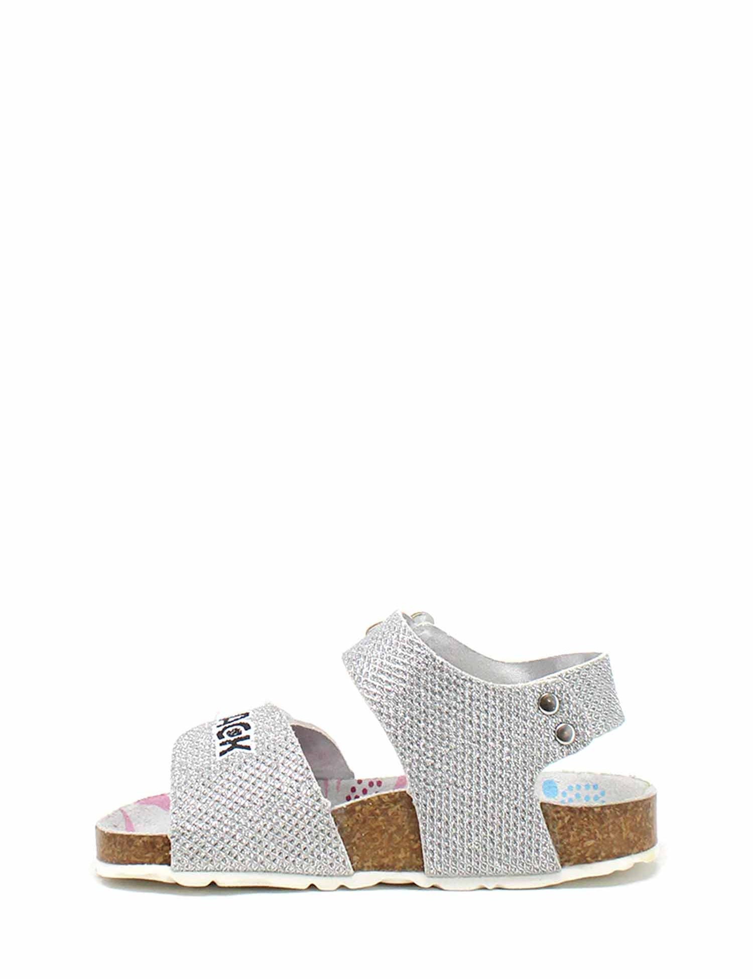 Sandali con strappi Argentato Asso