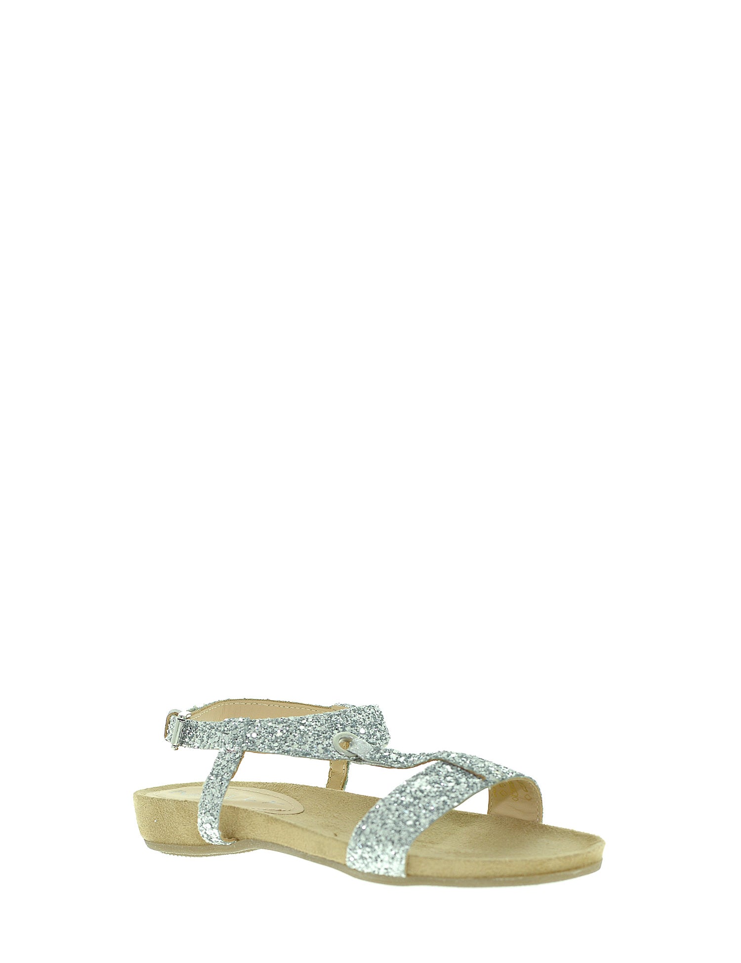 Sandali Argentato Mally