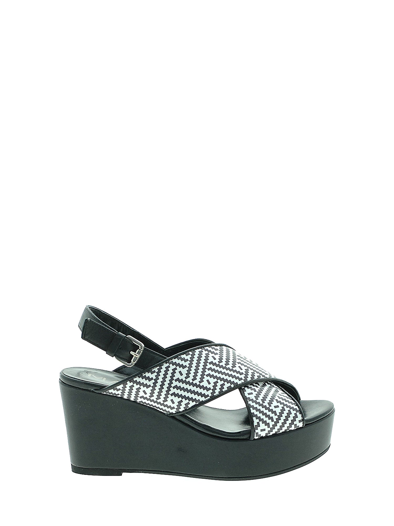 Sandali zeppa Nero Mally