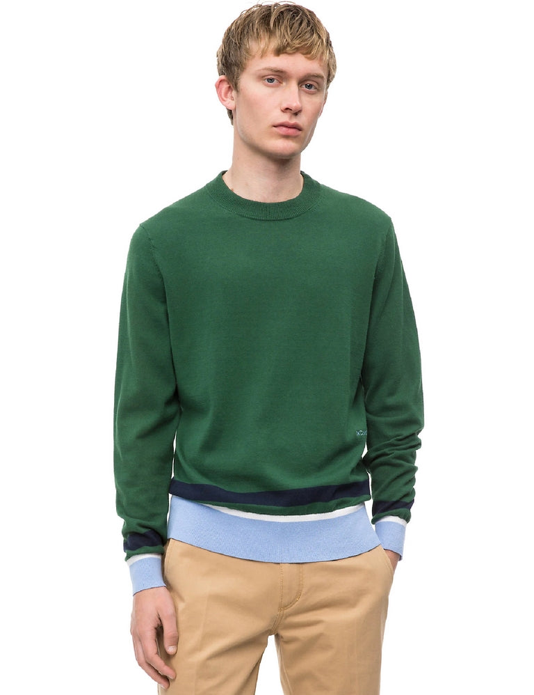 Maglioncini Verde Calvin Klein