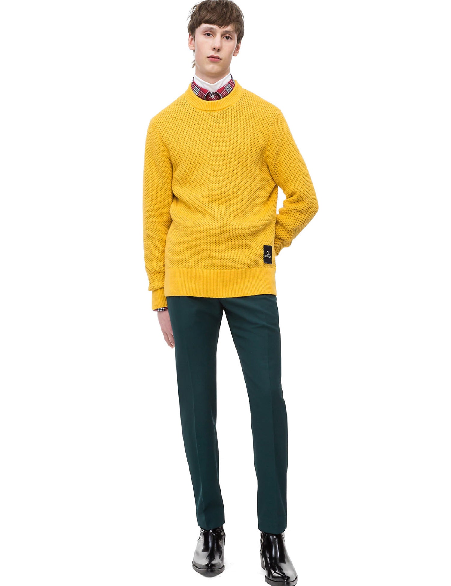 Maglioni Giallo Calvin Klein