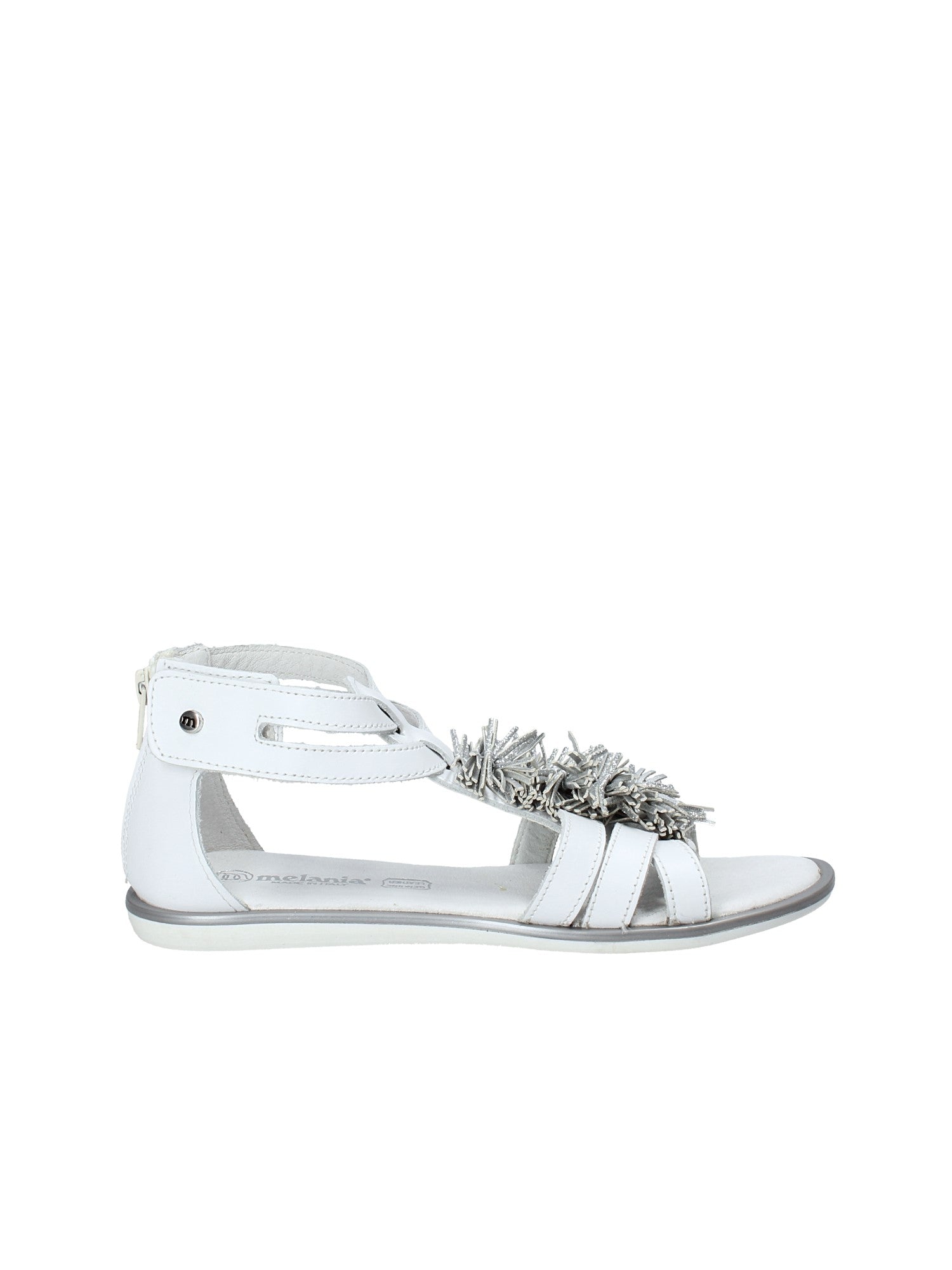 Sandali con strappi Bianco Melania