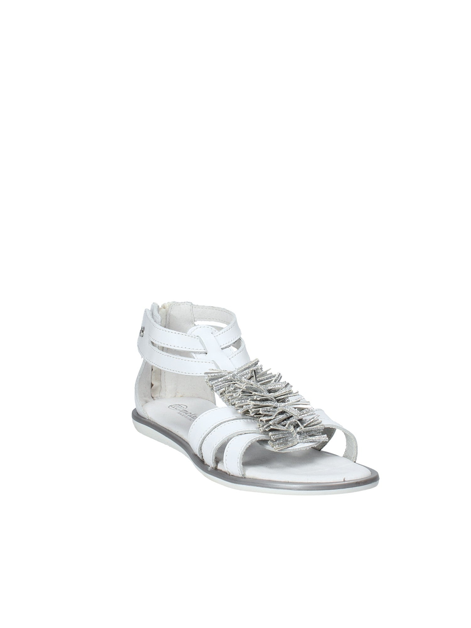 Sandali con strappi Bianco Melania