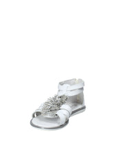 Sandali con strappi Bianco Melania