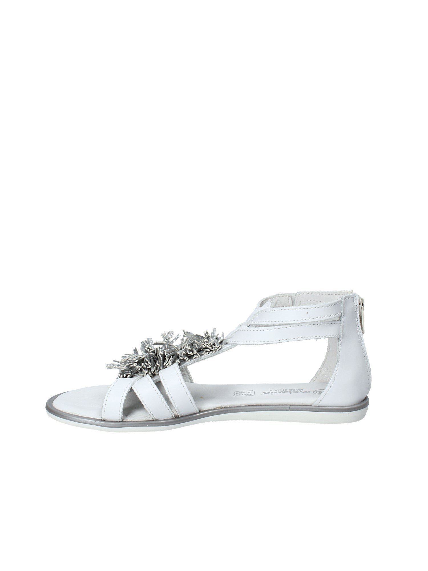 Sandali con strappi Bianco Melania