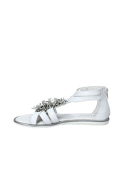 Sandali con strappi Bianco Melania