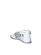 Sandali con strappi Bianco Melania