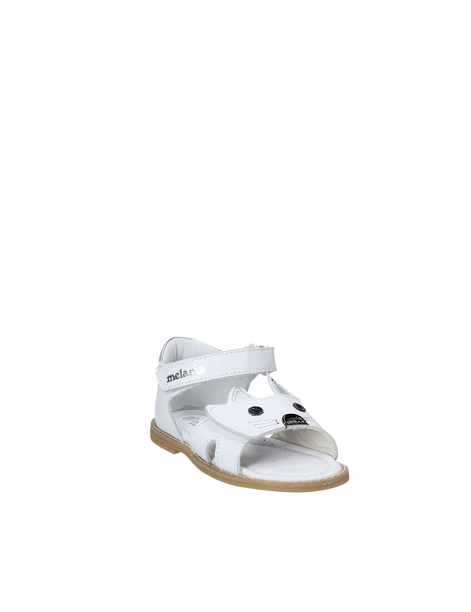 Sandali con strappi Bianco Melania