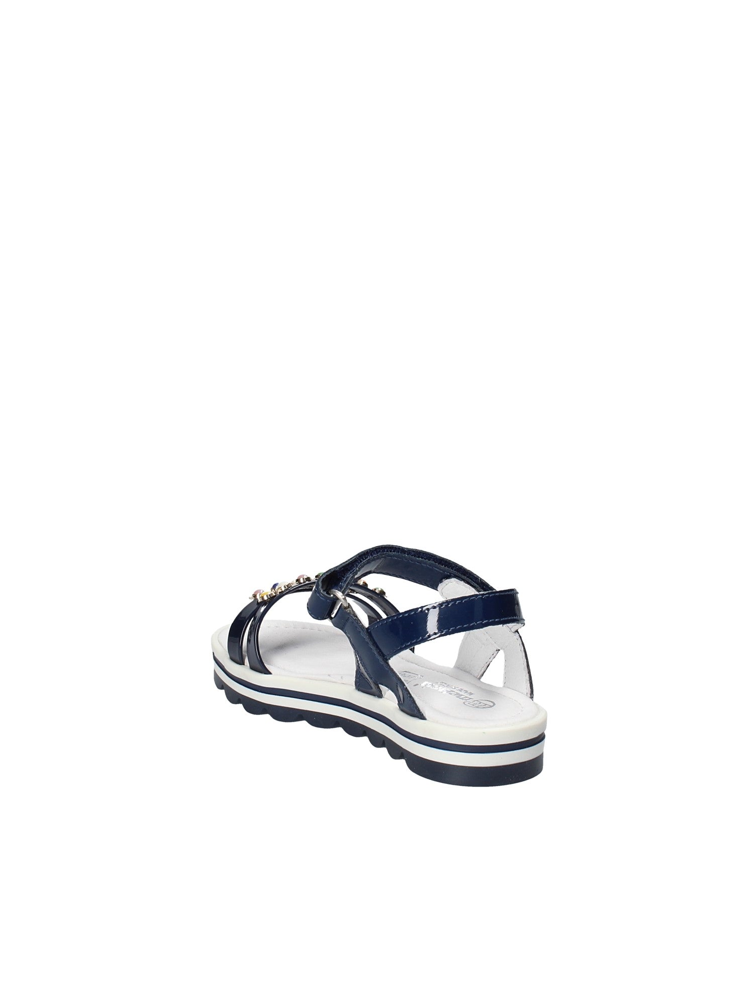 Sandali con strappi Blu Melania