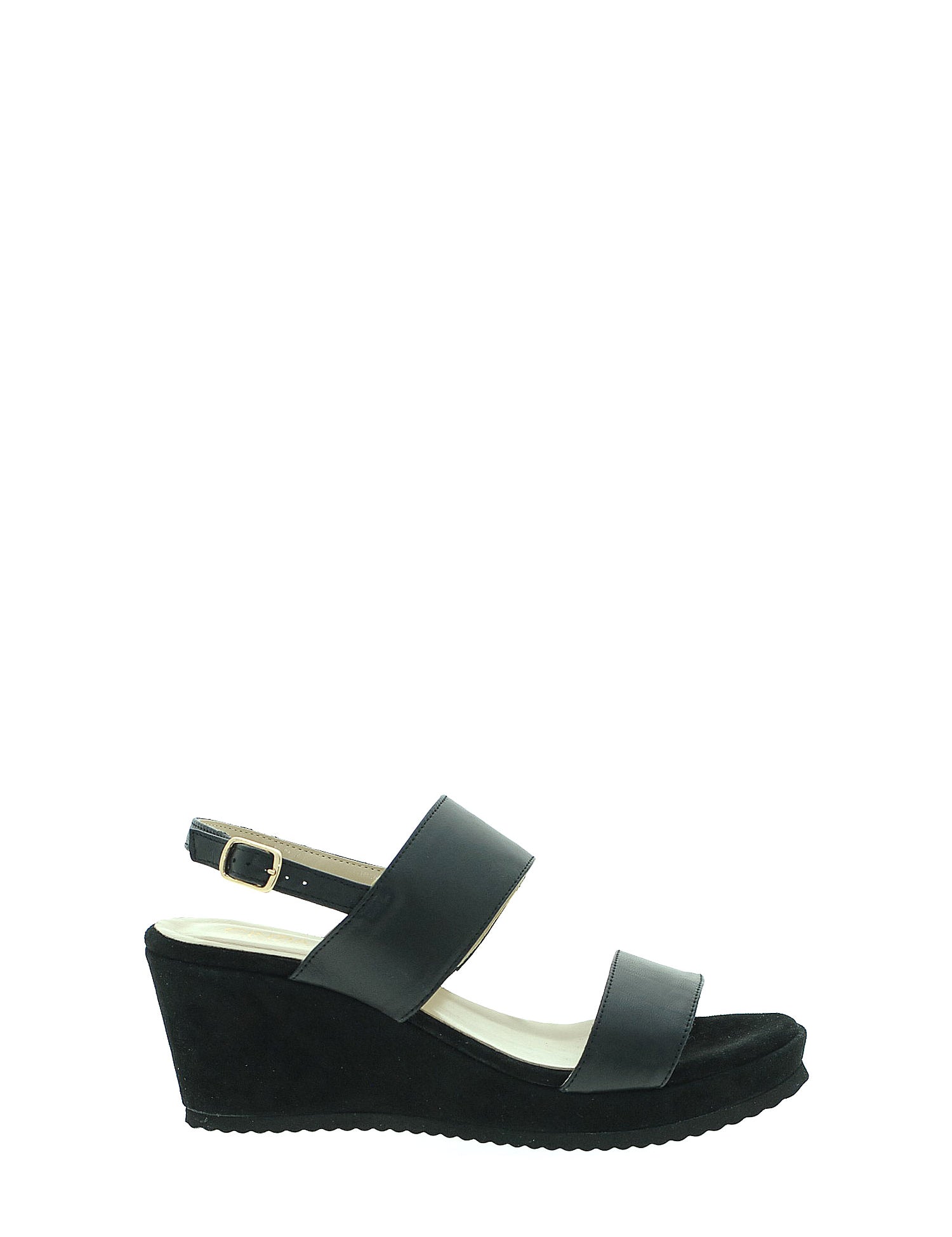 Sandali zeppa Nero Cinzia Soft