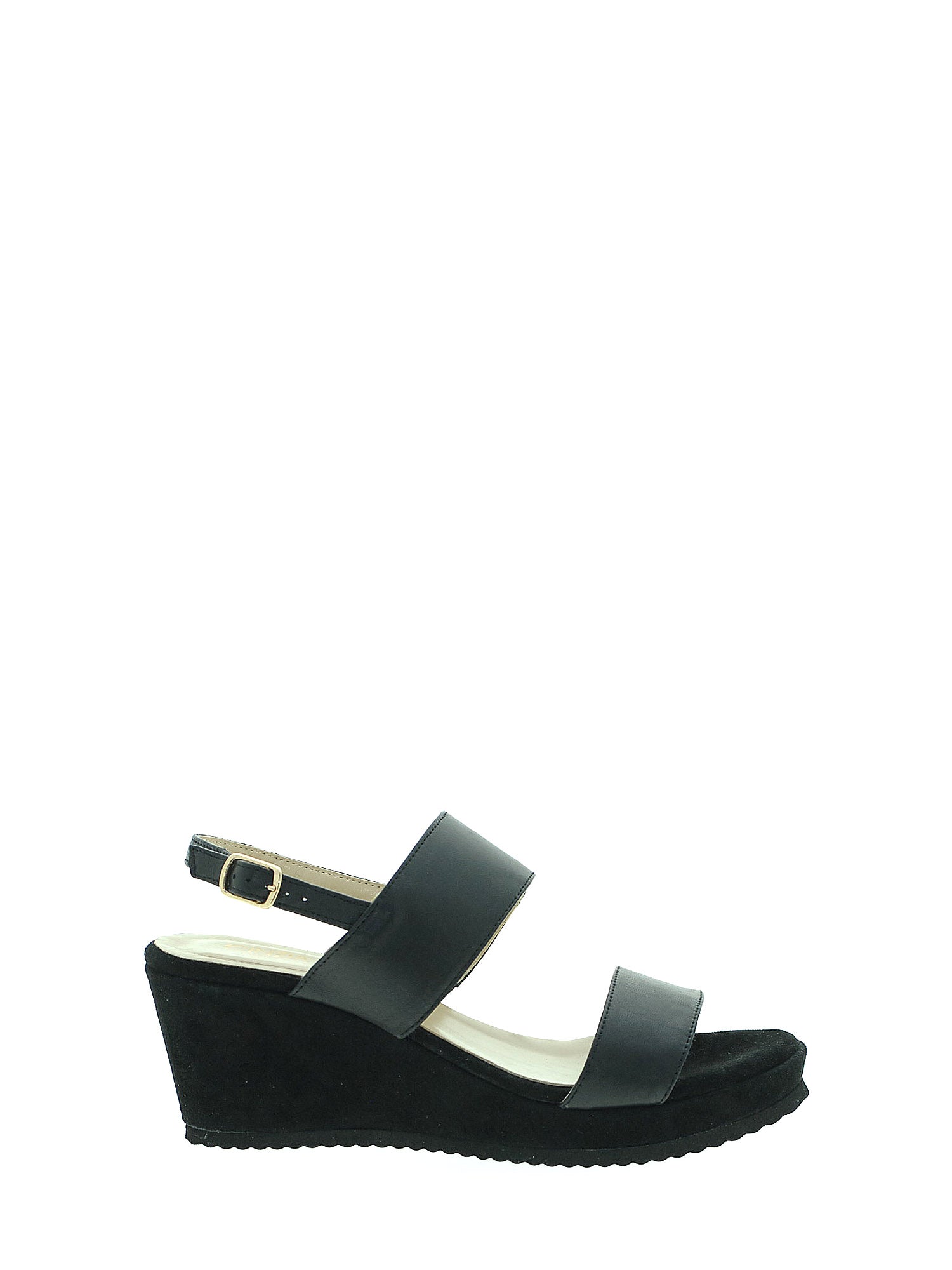 Sandali zeppa Nero Cinzia Soft