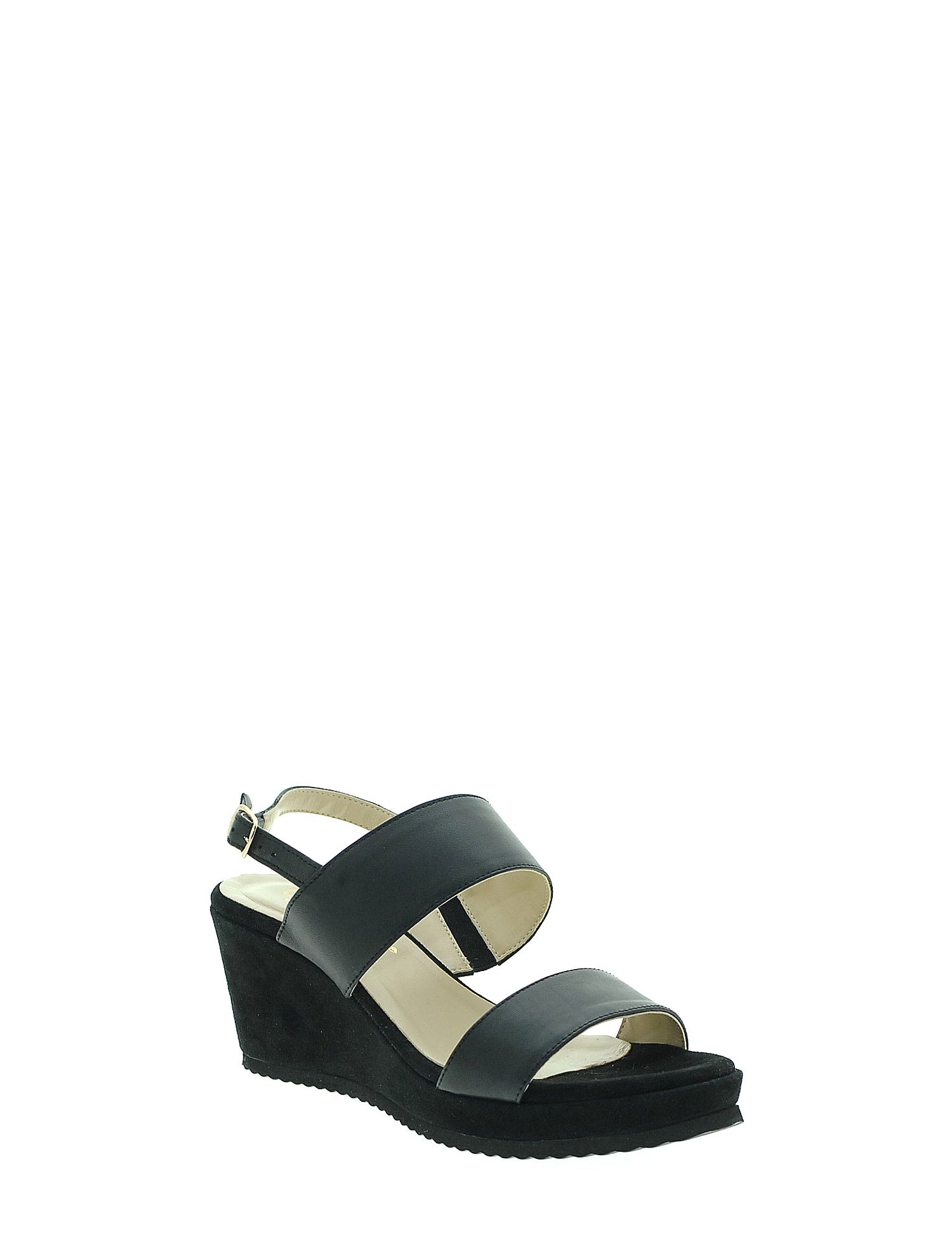 Sandali zeppa Nero Cinzia Soft