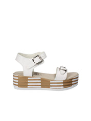 Sandali zeppa Bianco Grace Shoes