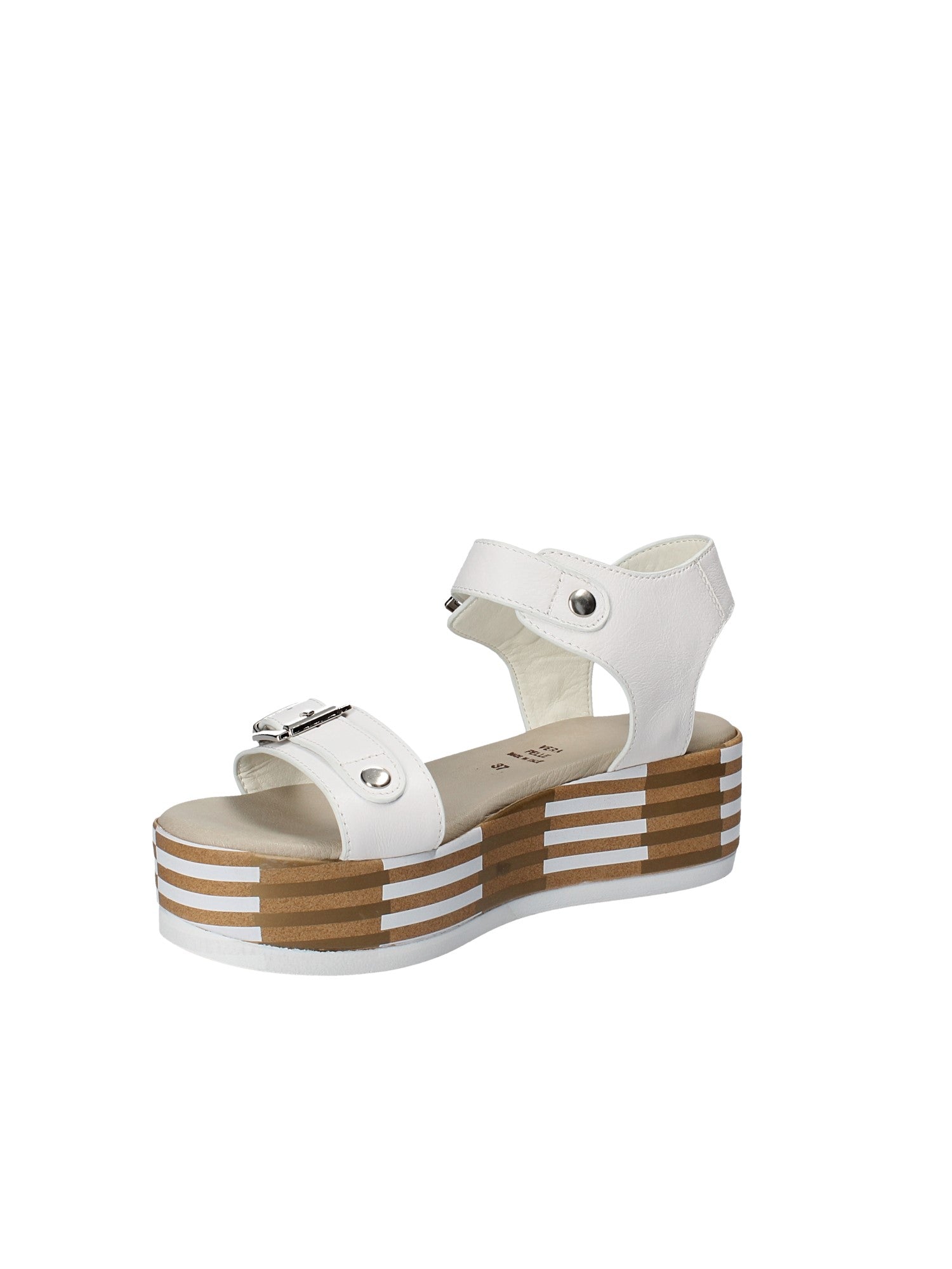 Sandali zeppa Bianco Grace Shoes