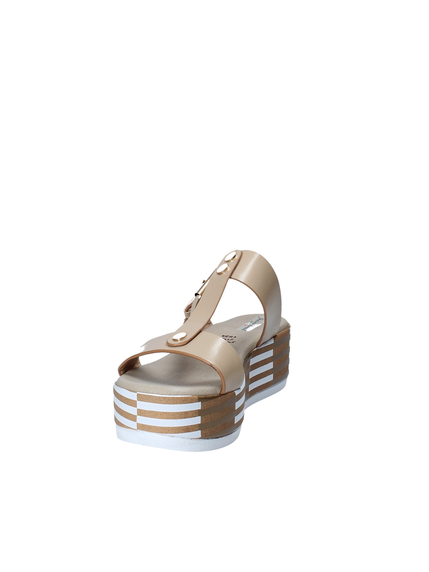 Sandali zeppa Beige Grace Shoes