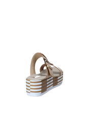 Sandali zeppa Beige Grace Shoes
