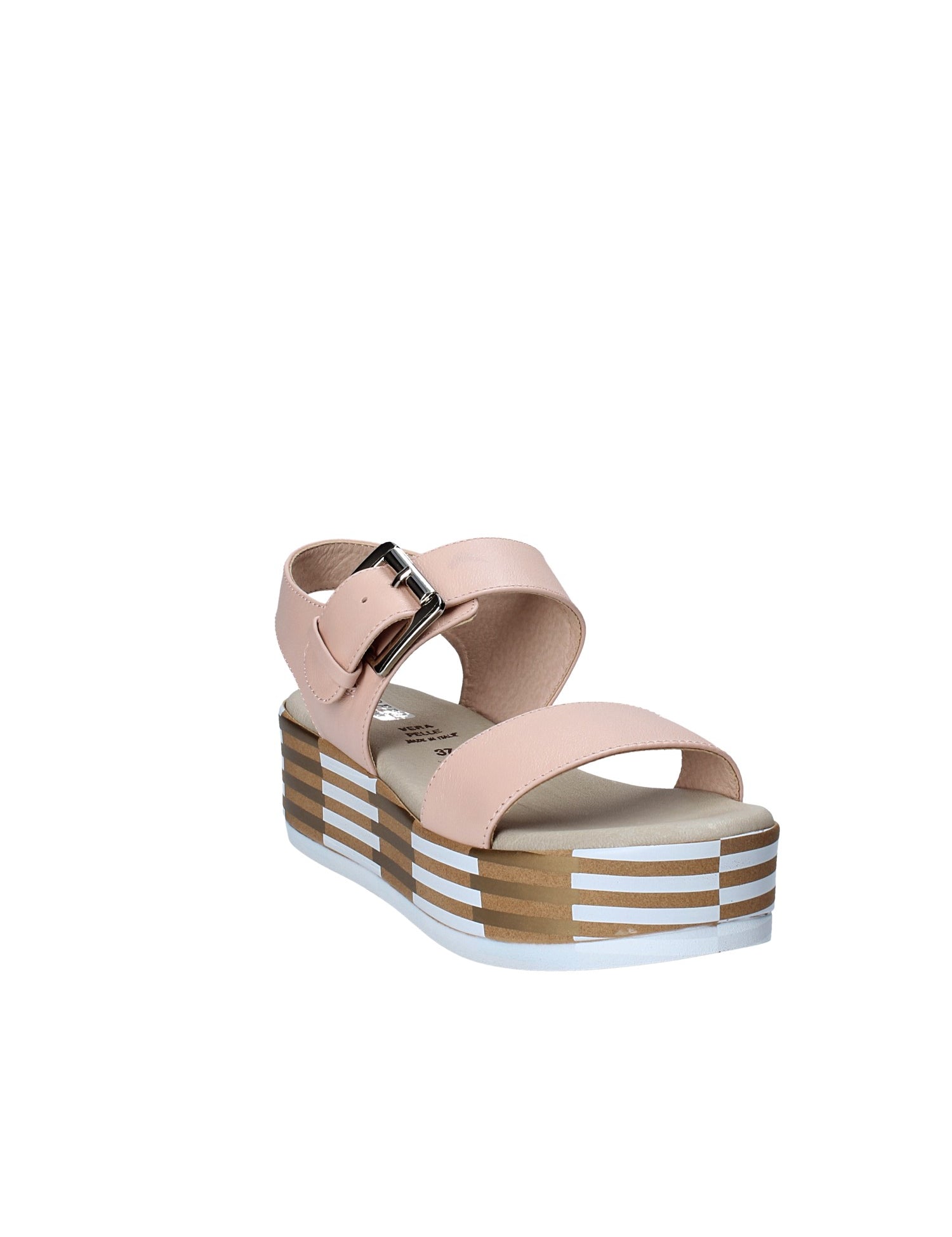 Sandali zeppa Rosa Scuro Grace Shoes