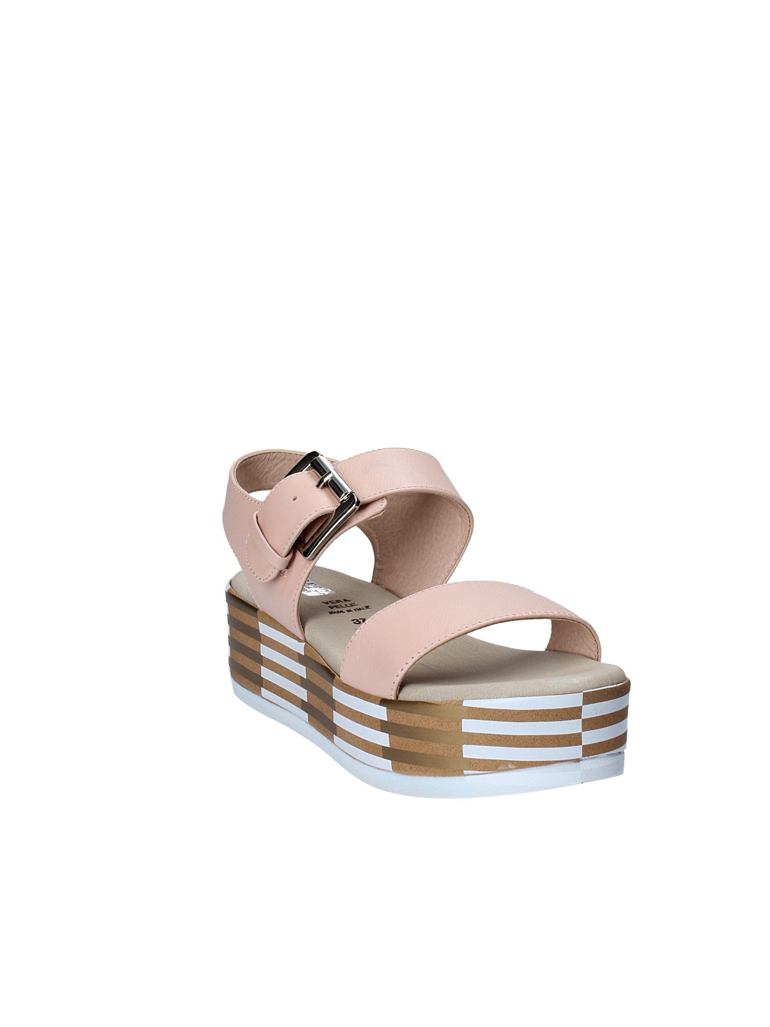 Sandali zeppa Rosa Scuro Grace Shoes