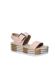 Sandali zeppa Rosa Scuro Grace Shoes