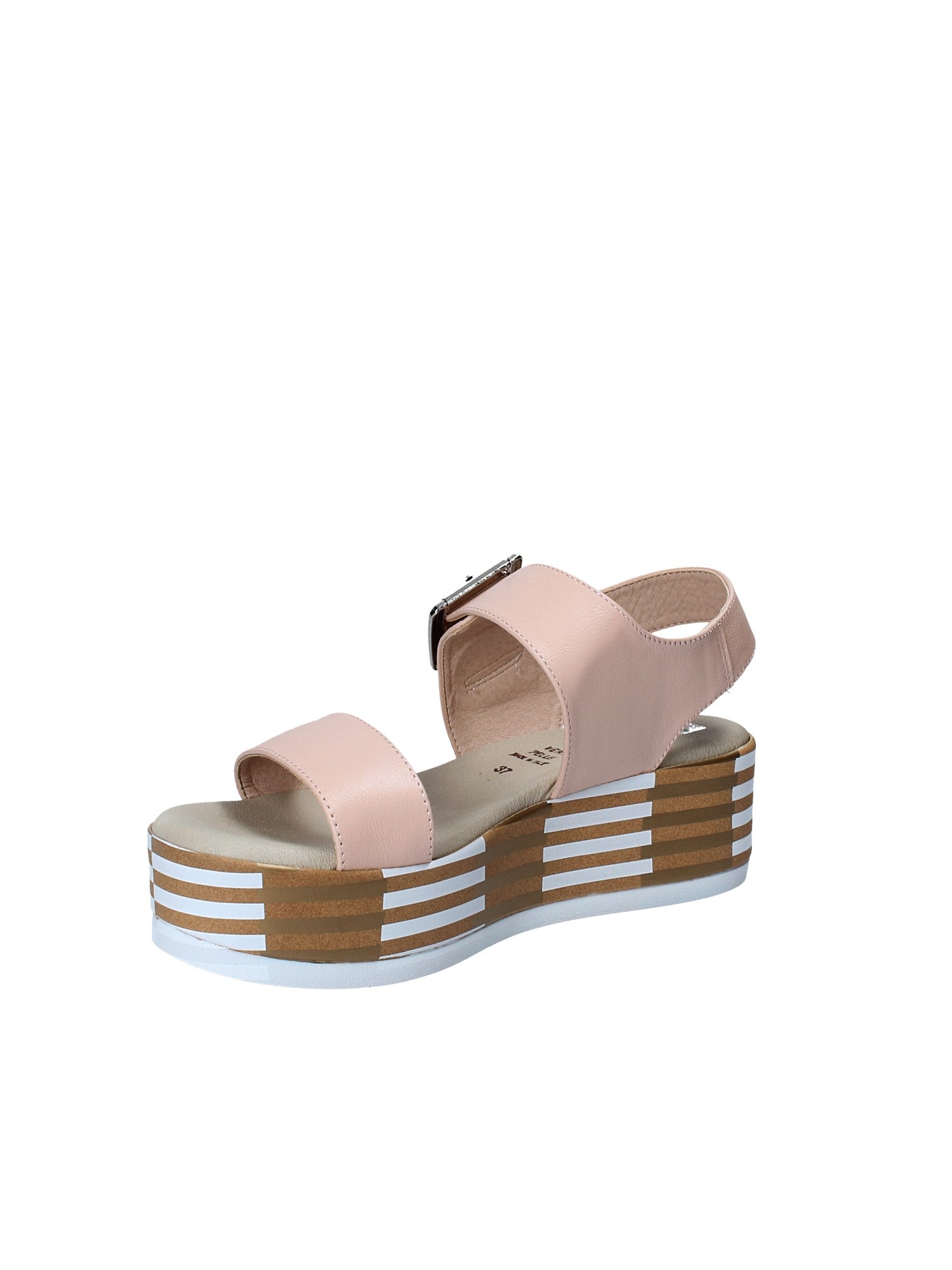 Sandali zeppa Rosa Scuro Grace Shoes