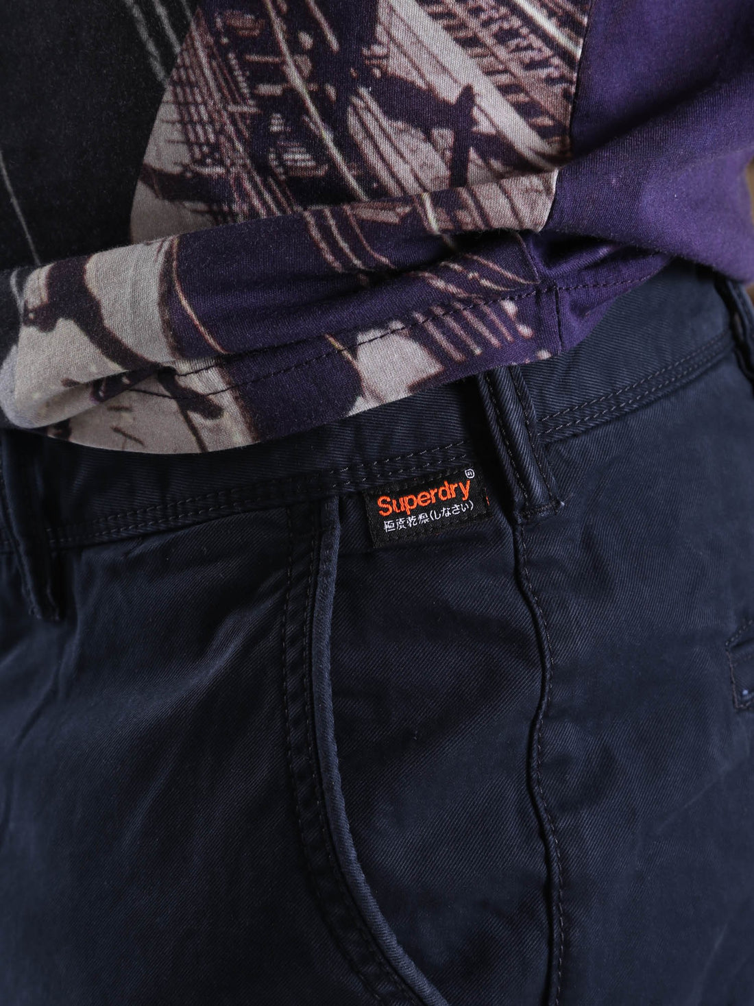 Pantaloni Blu Superdry