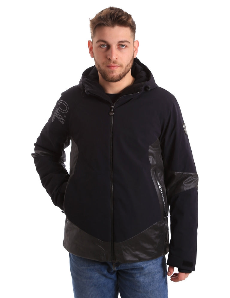 Piumini Nero Ea7 Emporio Armani